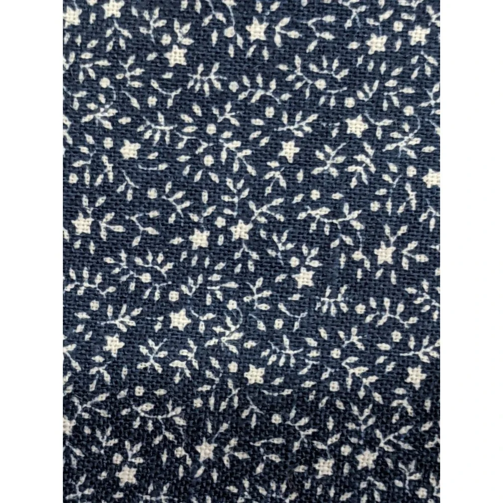 Quilters Color‎ Story Navy Blue Floral Cotton Fabric 2.5 Yards 44